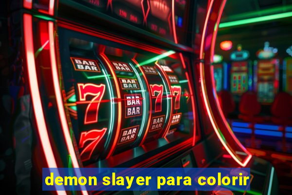 demon slayer para colorir